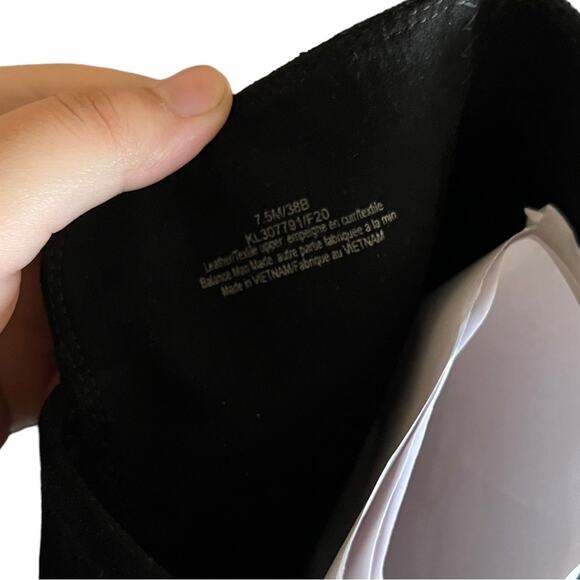 Karl Lagerfeld Shay ChainTrim Black Suede Knee High Boot Size 7.5 - Picture 13 of 14